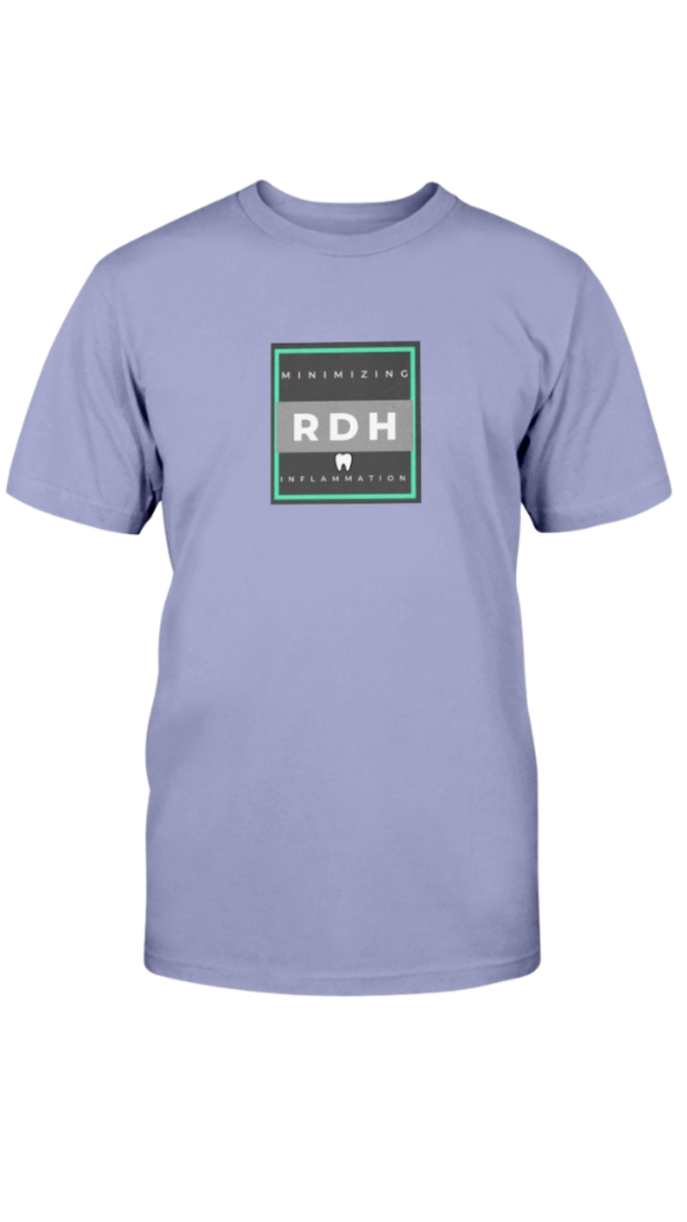 Light purple t-shirt with a logo