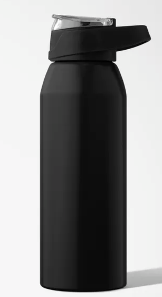 Personalized 710 mL Recycled Stainless Steel Water Bottle-Black