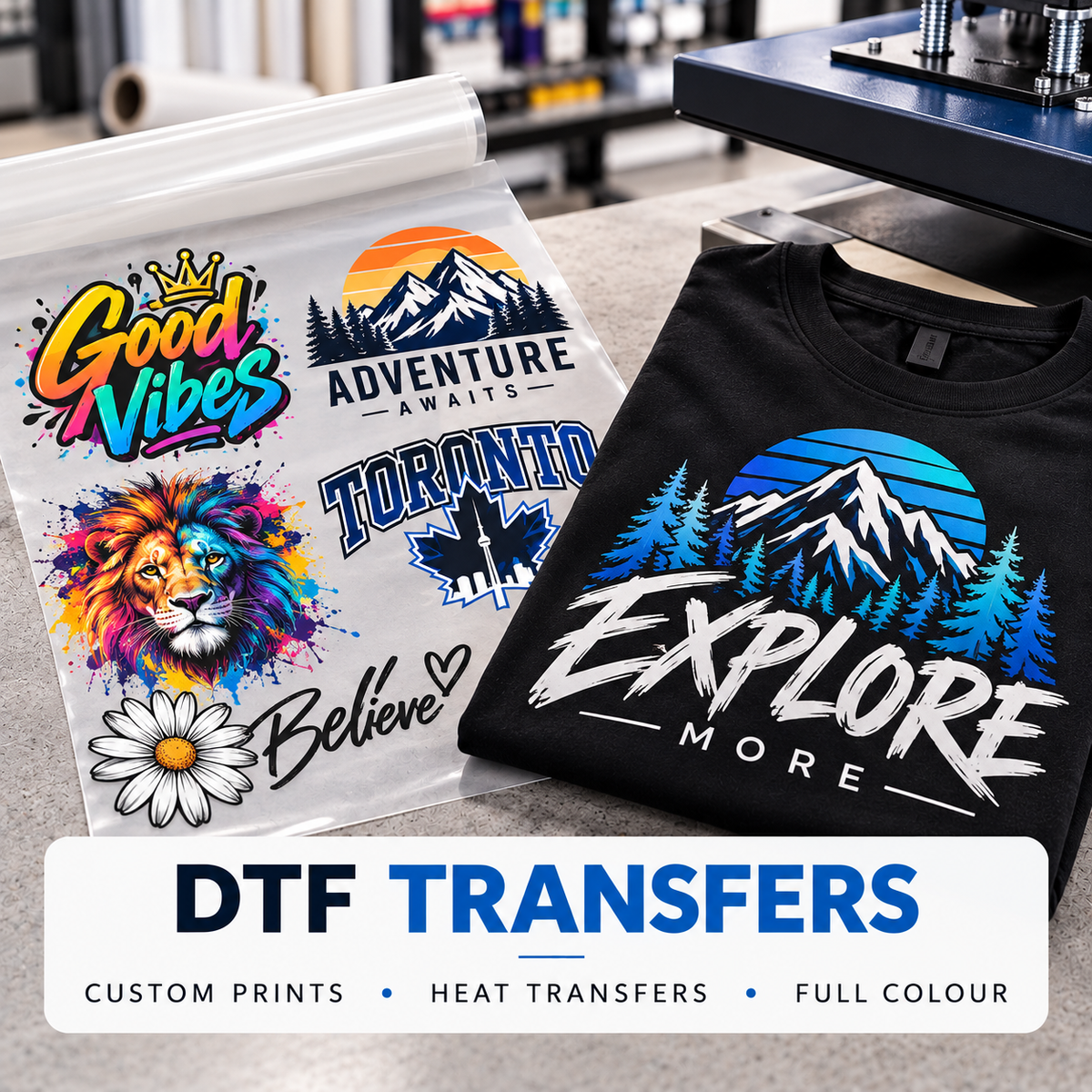 Premium DTF Transfers Canada | SimplyPrintTO