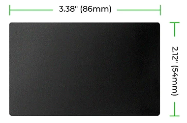 Custom Laser-Engraved Metal Business Cards – Matte Black