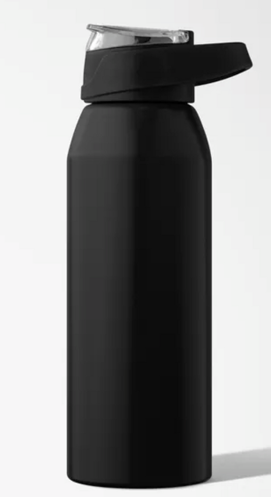 Personalized 710 mL Recycled Stainless Steel Water Bottle-Black